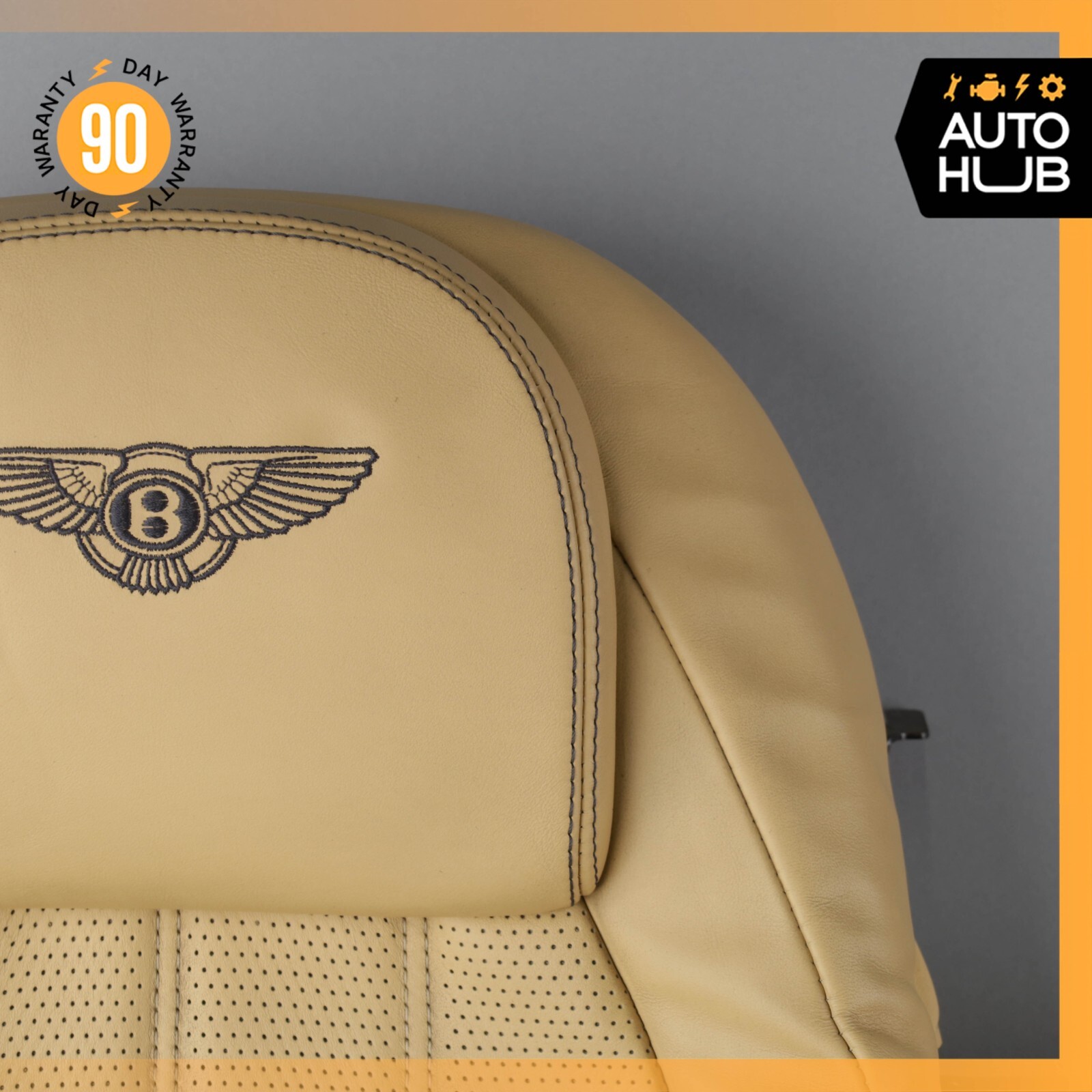 12-18 Bentley Continental GTC Convertible Rear Top Upper Seat Cushion OEM 71k