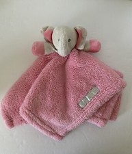 Blankets And Beyond Plush Elephant Lovey Pink
