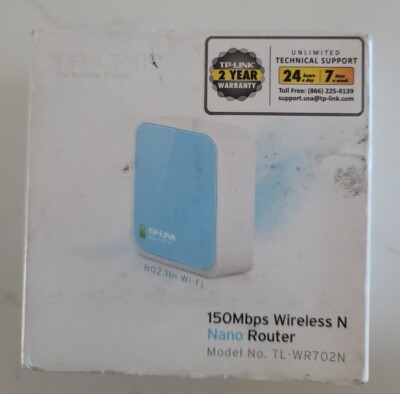 TP-Link TL-WR702N 150 Mbps 1-Port 10/100 Wireless N Router NEW SEALED
