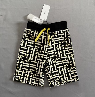 NEW, WITH TAGS BOSS Hugo Boss HB LOGO BOYS SHORTS 5A Suits 4 - 5 years