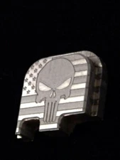 Rear Slide Plate Cover OR Magazine Base Glock G42 G43 G43X G48, FLAG PUNISHER