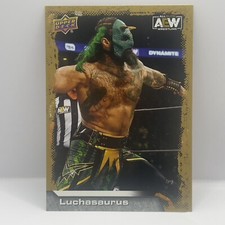 2022 Upper Deck AEW Luchasaurus #10 Gold Parallel