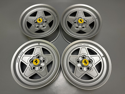 GENUINE FERRARI 208 308 328 165TR390 ALLOY WHEELS SET 117132 | eBay