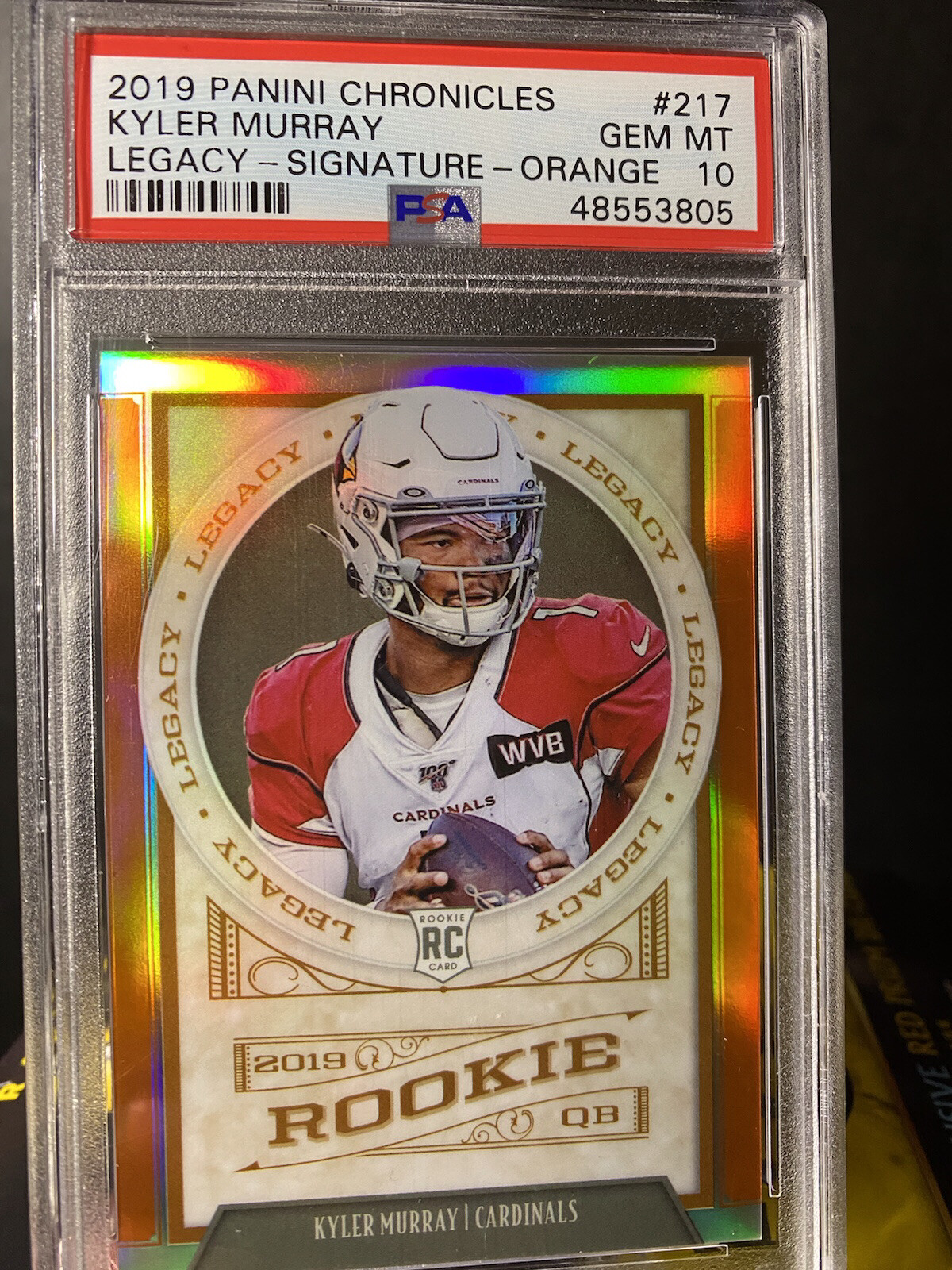 Kyler Murray Panini Chronicles Legacy #217 Signature-Orange