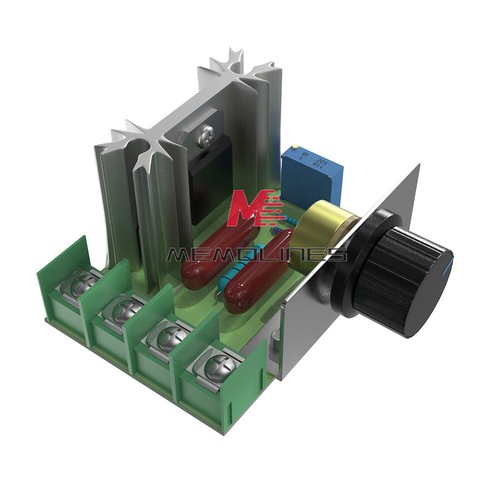 220V 2000W Speed Controller SCR Voltage Regulator Dimming Dimmers Thermostat - Picture 10 of 10