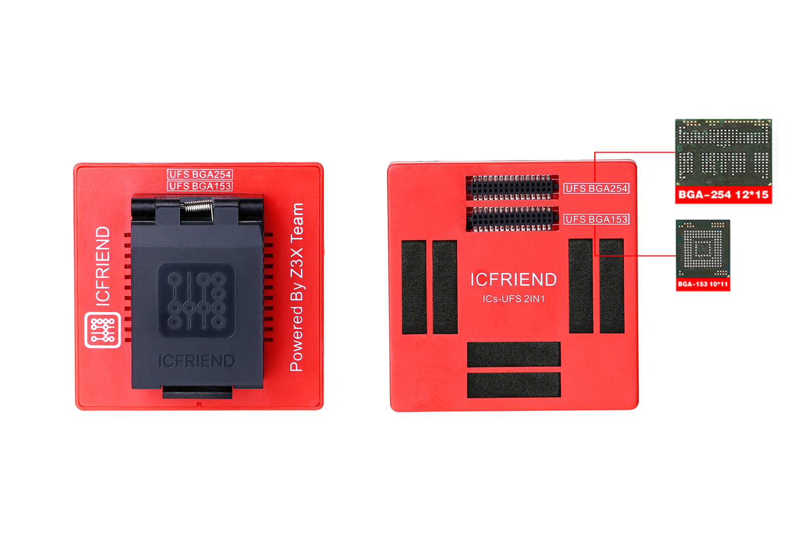ICFriend 3-in-1 UFS Chip Reader For Z3X Easy JTAG Plus Box - Picture 3 of 6
