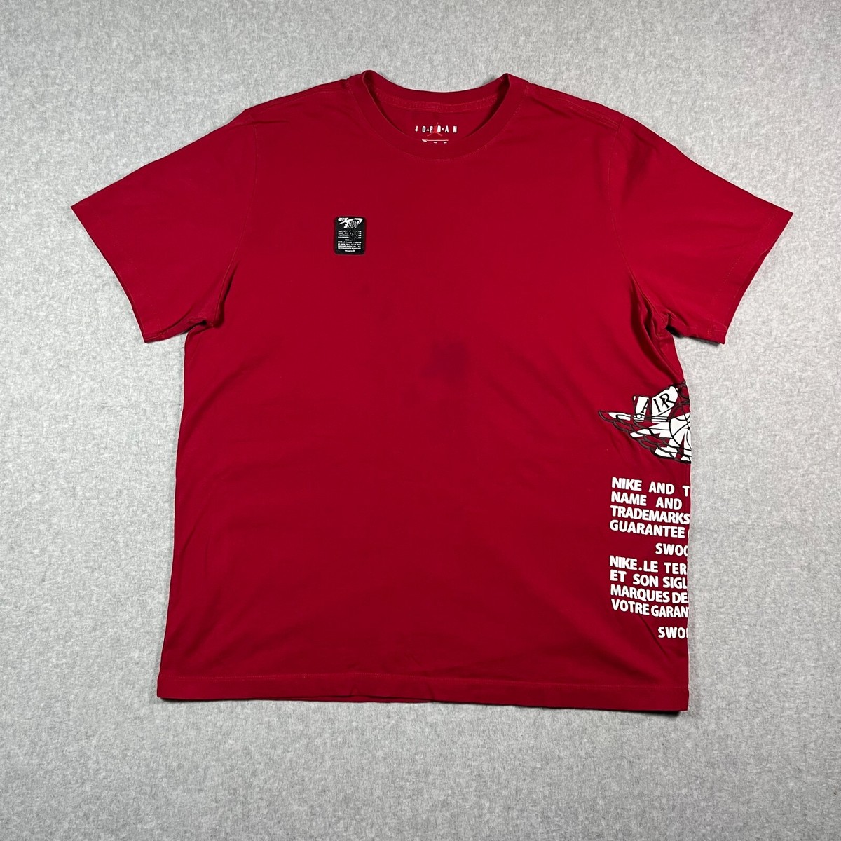 【Jordan】Jumpman ロゴ 半袖 Tシャツ レッド / 送料無料 Jordan Jordan Boys Jumpman Air Embroidered T-Shirt in Black