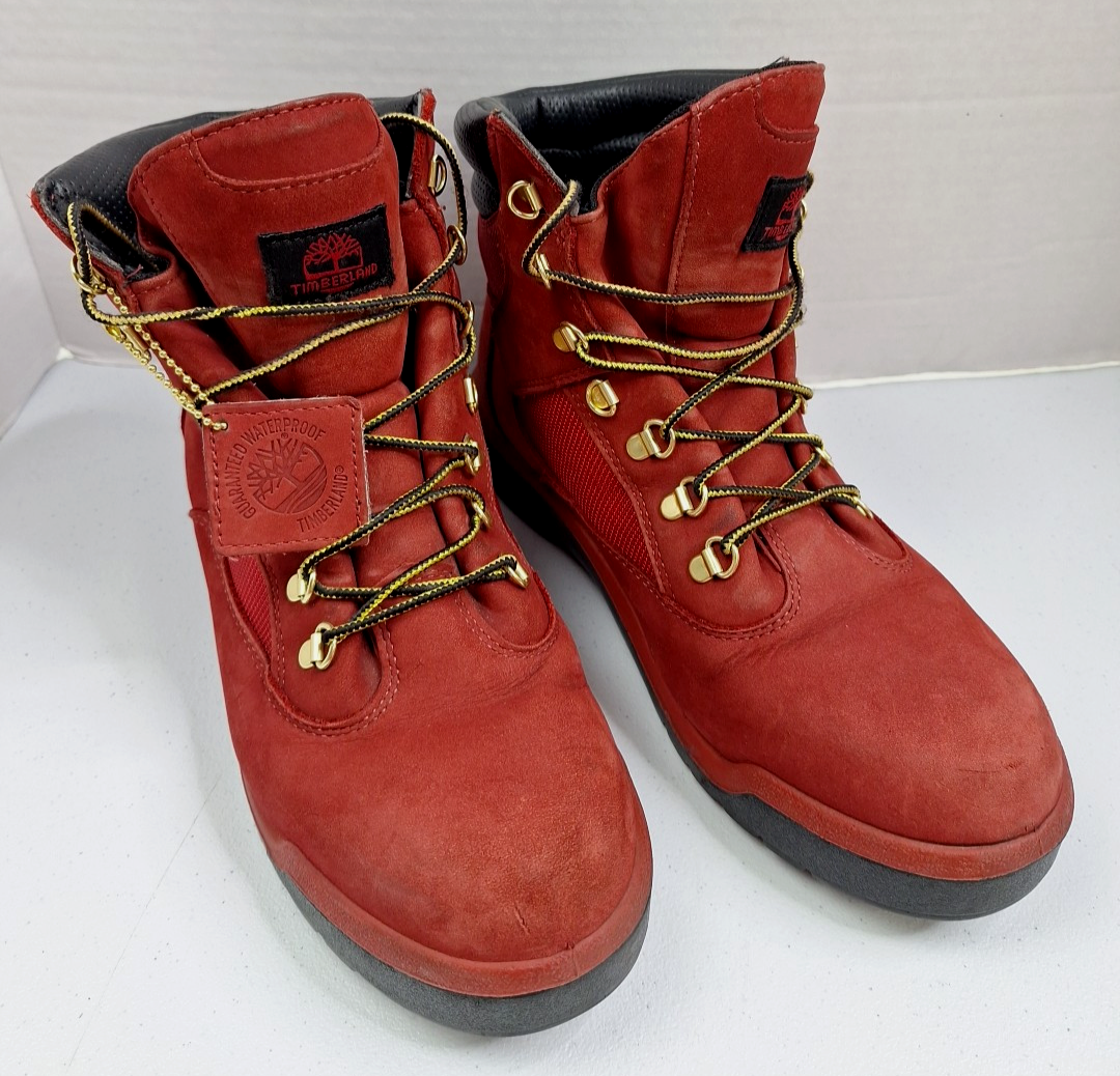 TIMBERLAND Mens Size 9 Waterproof Hiking Work Boots Soft Toe  display picture 3