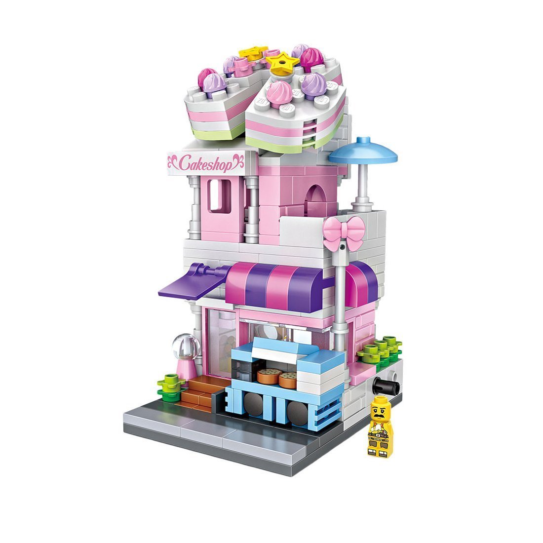 Street View Mini Street Cake Shop LOZ Diamond Building Blocks
