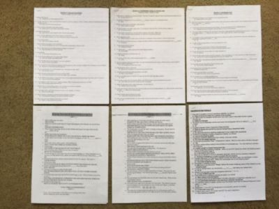 #ad DMV Ca Commercial Test For A Or B Lic 6 Tests W Endorsements Written amp; Answers $60.00