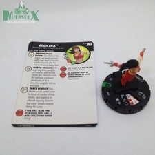 Heroclix Avengers Defenders War set Elektra 034 Uncommon figure w/card