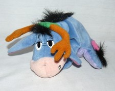 Disney 7" Holiday Eeyore Reindeer Antlers Christmas Stuffed Beanbag Plush Toy