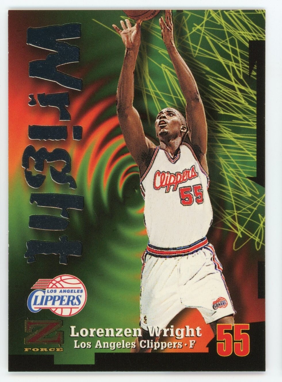 1997-98 Skybox Z-Force Lorenzen Wright Card #80