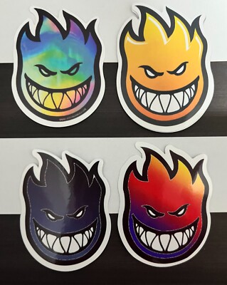SPITFIRE Ombre '' Big Head '' Rad Cool Vinyl Decal Sticker Bomb Hang 5 Skateboard