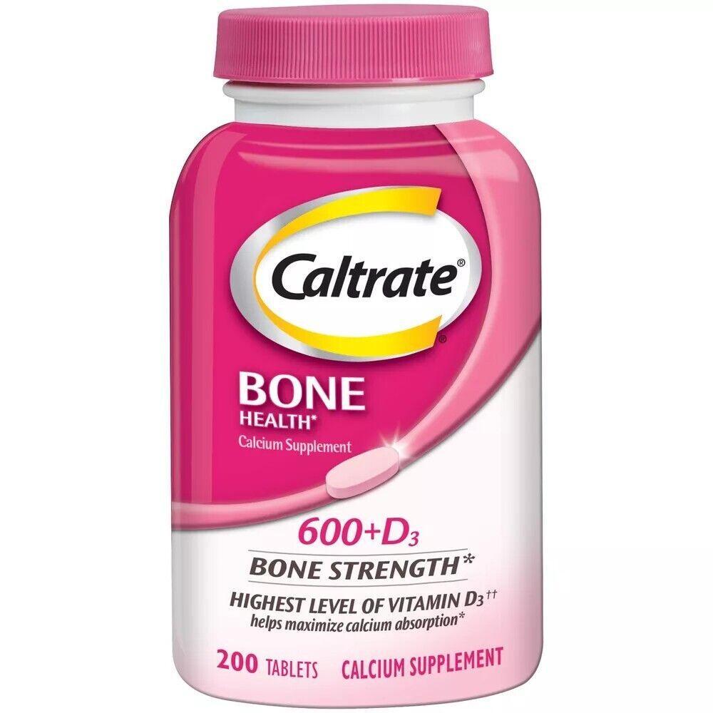 Caltrate 600 Plus D3 Calcium and Vitamin D Supplement Tablets Bone Health Sup...