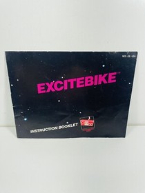 EXCITEBIKE -- NES Nintendo Original Racing Game + INSTRUCTIONS MANUAL BOOKLET
