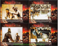 GLADIATOR Rare U.K. LOBBY CARD Set of 8 Movie Poster 11x14 Inch  RUSSELL CROWE