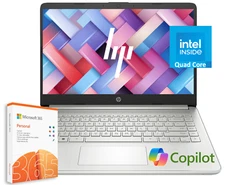 2024 HP Laptop Computer 14 4-Core Intel Processor 16GB RAM Office 365 AI-Copilot