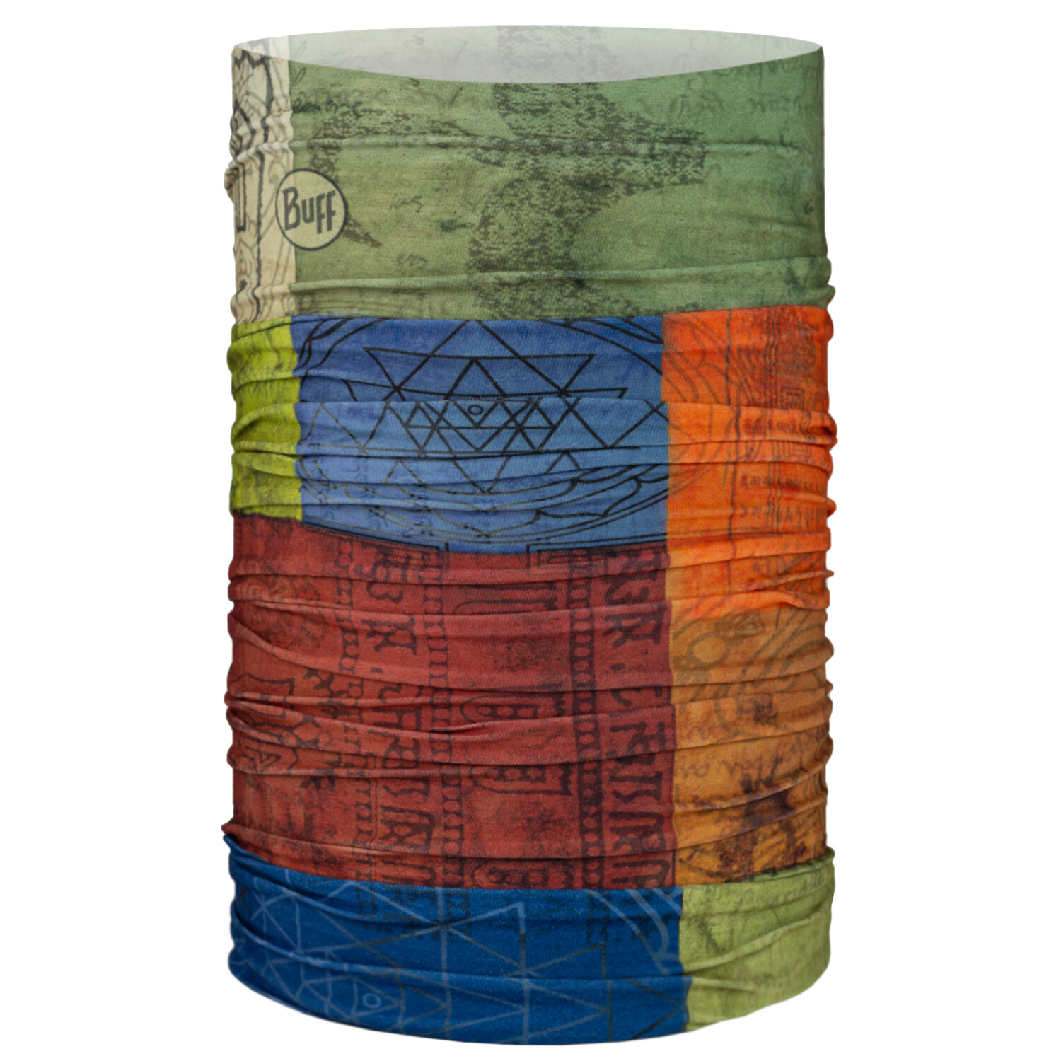 scaldacollo Unisex, Buff Original Ecostretch Tube Scarf, multicolore