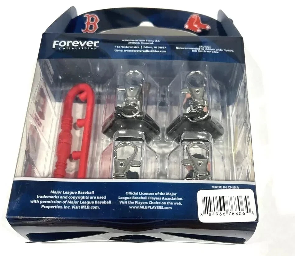 4件装波士顿红袜队Forever Squisherz钥匙链和手链免运费 — 第 3/4 张图片