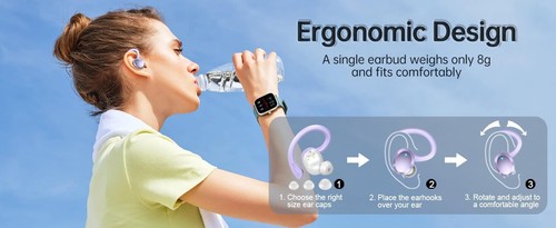 TWS 56hr Earbuds LED Sport B.T5.3 Waterproof,Noise Cancelling&Wireless Charging - Picture 9 of 15
