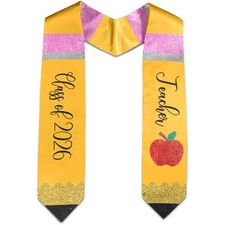 Teacher Graduation Stole Class of 2026, Grade Honor Stole Sash for Teachers, ...