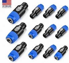 12PC For Speakon To 1/4 Adapter, Upgraded 1/4...