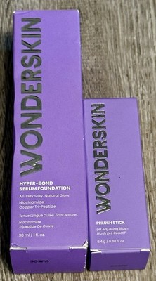 Wonderskin Moonstone Hyper Bond  Serum Foundation Waterproof & Phlush Stick