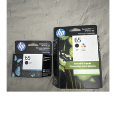 HP 65 Genuine Original Inkjet Ink Cartridges 2-Pack Black  Tri-Color  a Black
