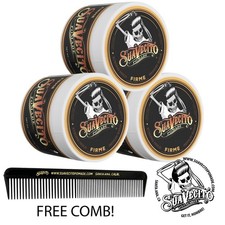 Suavecito Firme Strong Hold Pomade 3 Pack Bundle 4 oz. Cans