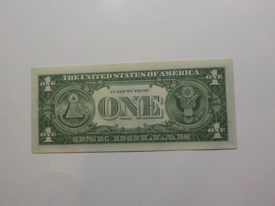 Silver Certificate 1957 Star Note 1 Dollar Bill Uncirculated Blue Seal - Image 2 of 2