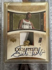 Sebastian Telfair 2004-05 Exquisite Rookie Patch Auto #15/31 Blazers Card. rookie card picture