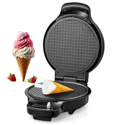 Waffle Cone Maker Machine and Ice Cream Bowl Maker with Temperature Control, ...