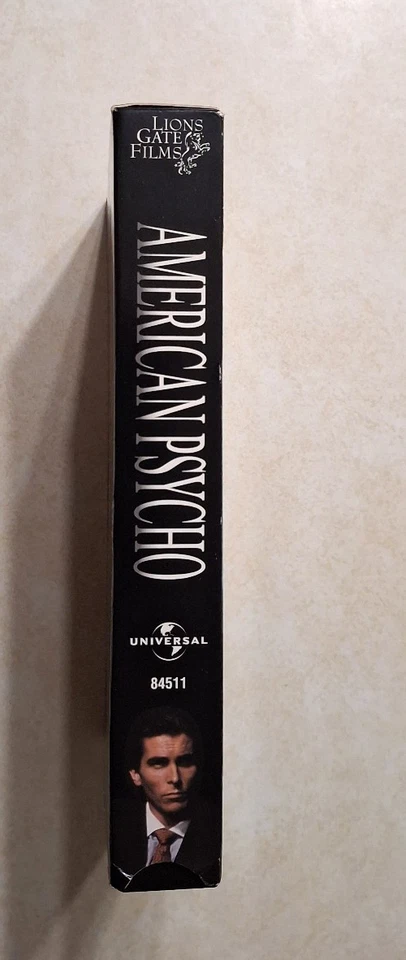 American Psycho VHS 2000 Christian Bale First Print R Rated Universal Lionsgate Foto 4 de 4