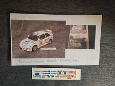Decals 1/43 Ford escort cosworth Rousselot Brimbelles 1994