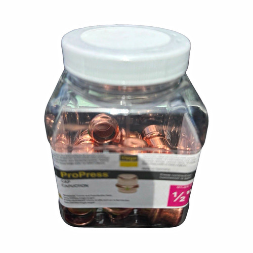 Viega ProPress 1/2in Copper Press Cap, 10-Pack NSF 61 (MPN 77445)