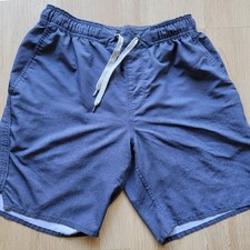 Vuori Kore 7" Lined Shorts Mens Small Blue Grey Athletic Training Run