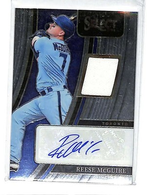 Reese McGuire 2022 Panini Select Signature Materials #RM Auto #/229