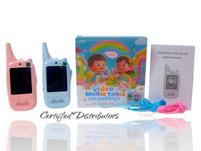 Rechargeable Kids Video Walkie Talkies, 2-Pack Camping/Hiking Toys Ages 3-12 NEW