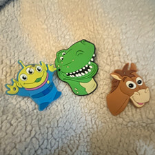 Toy Story Alien Rex Bullseye Shoe Charms Set, Multicolor PVC Cartoon