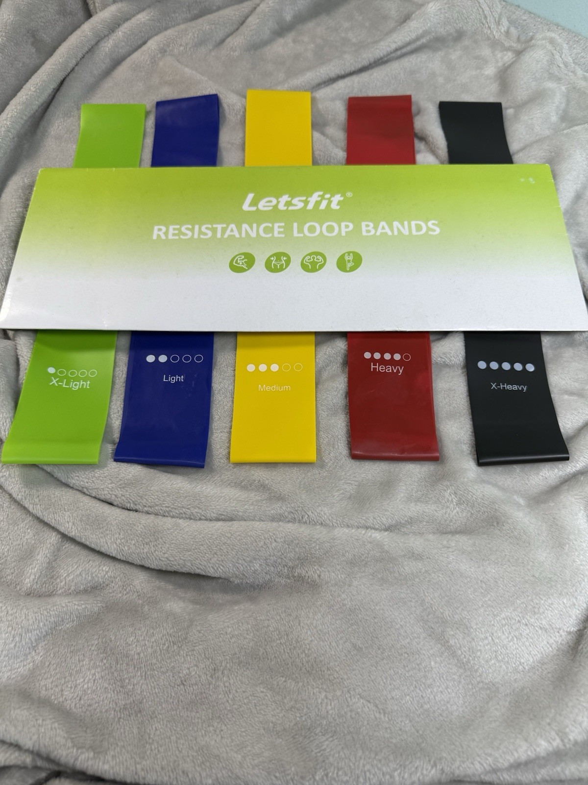 5 Pcs Set Letsfit Resistance Loop Bands