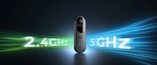 Smart 2K Dual-Band Wi-Fi Battery Doorbell with 1  1 Head-to-Toe View