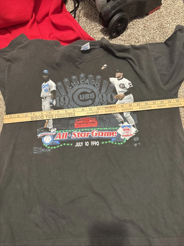 Vintage MLB All Star Game 1990 Bo Jackson Shirt Size XL Salem Sportswear RARE  - Image 4 of 4