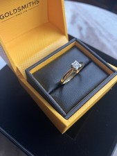 Goldsmiths 18ct Gold 0.28 Carat Diamond Ring