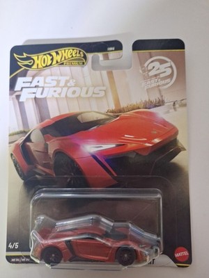 Hot Wheels 1:64 Fast & Furious Premium Lykan Hyper Sport Model Car - GRL70 - Red