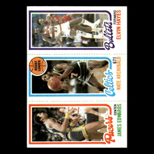 Elvin Hayes/Nate Archibald/James Edwards #248/32/118 1980 Topps Basketball Card