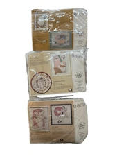 Creative Circle Stitchery Kits Vintage LOT of 3 Floral Cottage Core