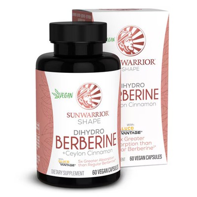 Worldwide 2 X Sunwarrior Dihydro Berberine + Ceylon Cinnamon For Blood Sugar C