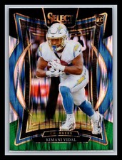 Kimani Vidal Rookie Chargers 2024 Panini Select #15 Black & Green Shock