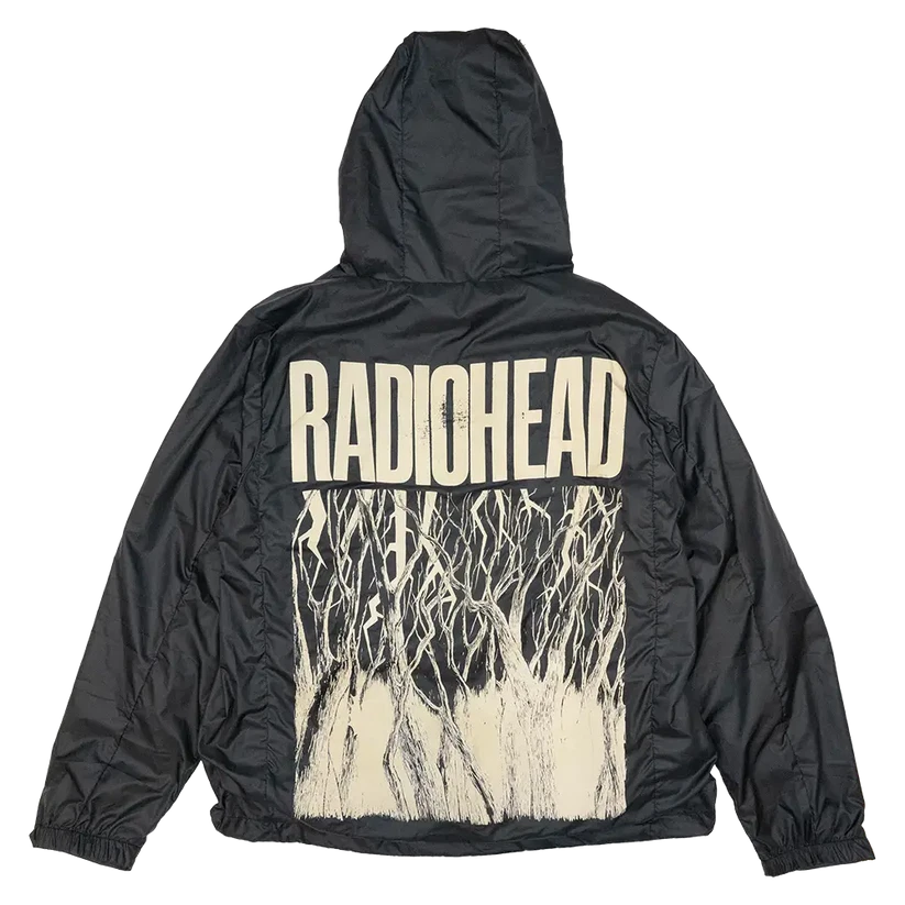 HOT!! Radio-Head Bad Woods Black Windbreaker Remake Jacket - Image 3 of 4